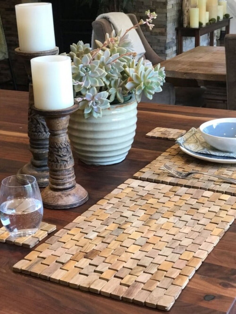 Hip-o Modern Living Handmade Table Place Mats 6pk